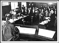 The first oral arguments in the Tokyo District Court (May 1953)