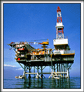 A platform in the Iwafune-Oki Oil Field