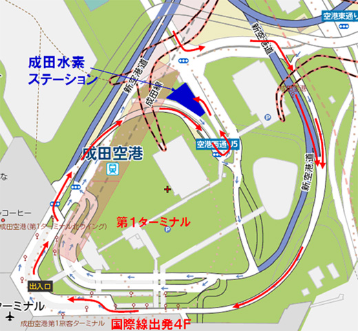 成田水素ステーション 地図