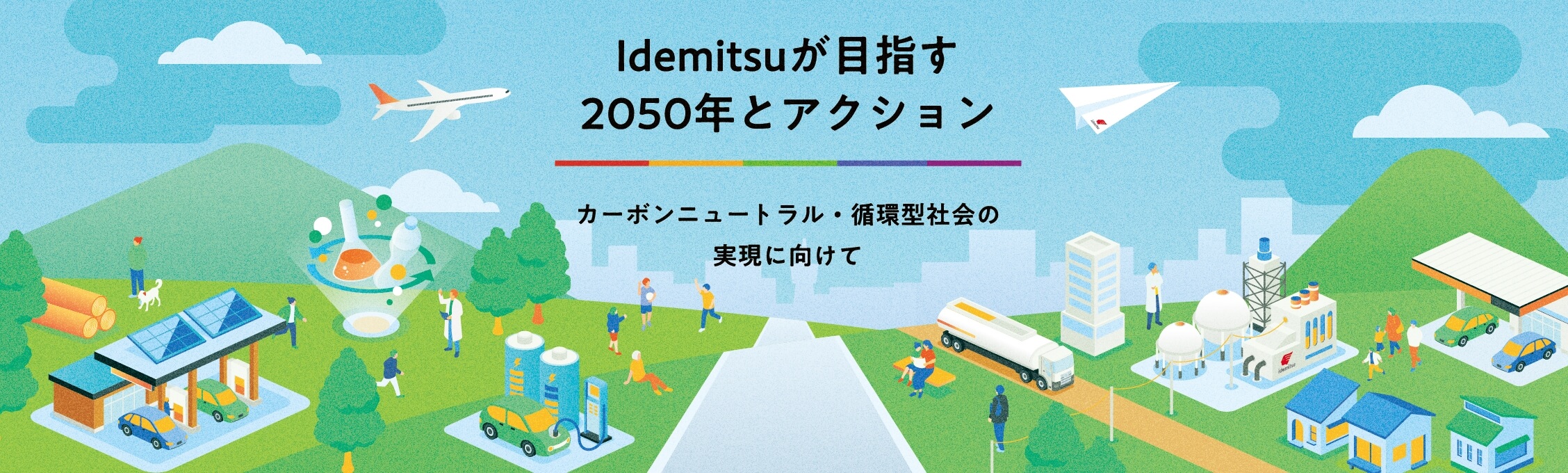 idemitsuが目指す2050年とアクション　カーボンニュートラル・循環型社会の実現に向けて