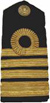 船長の肩章と袖章