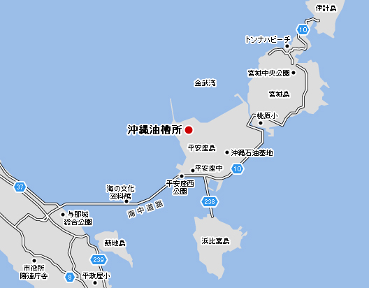 沖縄油槽所　地図