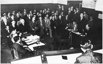 東京地裁での第一回口頭弁論（昭和28年5月）