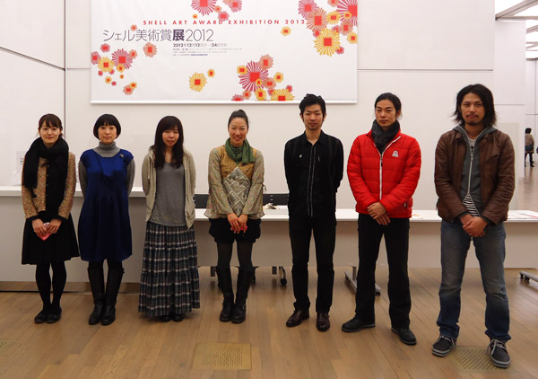 受賞者 左から一色さん、今井さん、竹中さん、井上さん、内藤さん、横川さん、管さん
