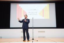 亀岡GCEOによるレセプション乾杯の挨拶