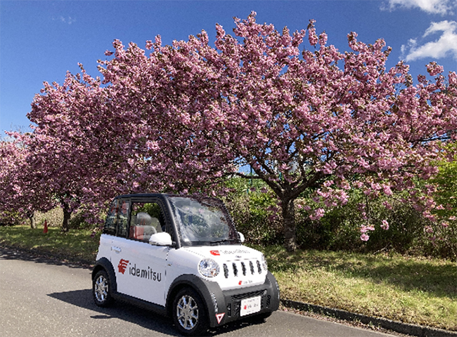 構内車両として導入した超小型EV「ジャイアン」