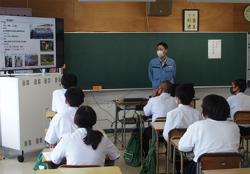 動力課「内山先生」の親しみのある授業風景