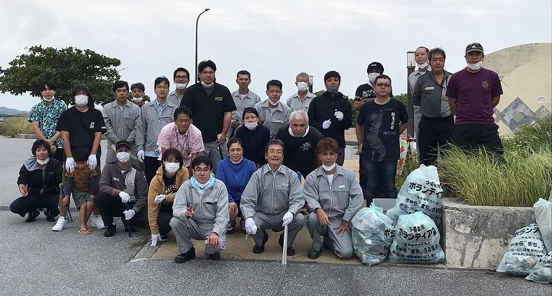 平安座漁港 清掃活動（2021年10月20日）