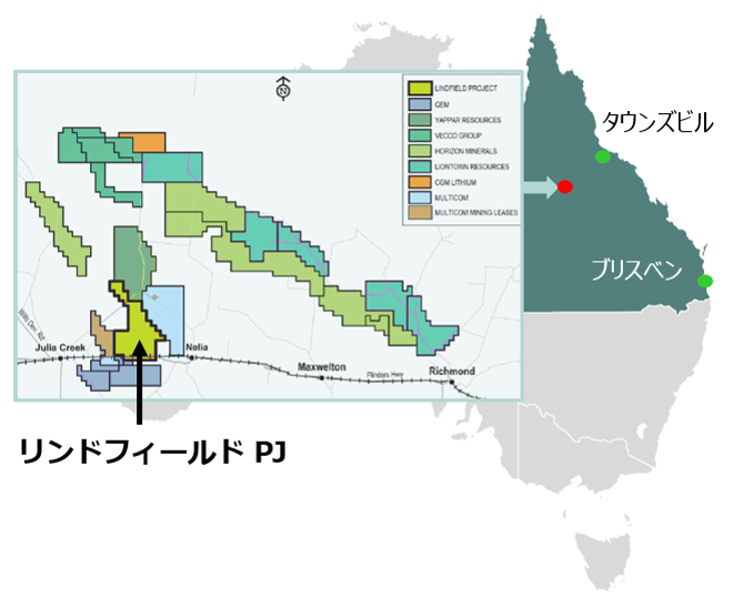 プロジェクト位置のイメージ図