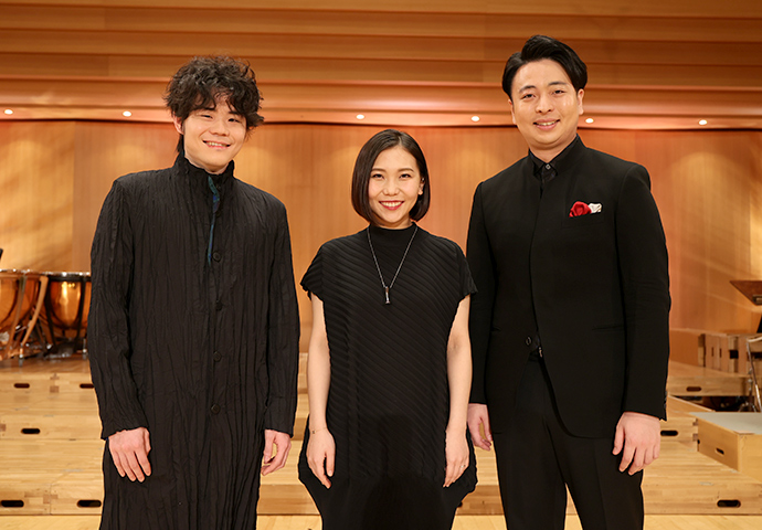 受賞者の3名（左から上野 通明氏、小林 愛実氏、岡本 誠司氏）