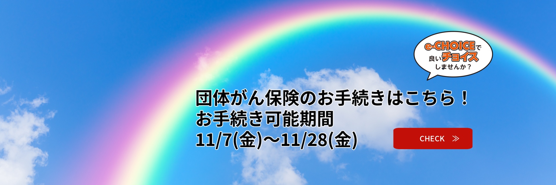 団体がん保険更新（e-CHOICE）