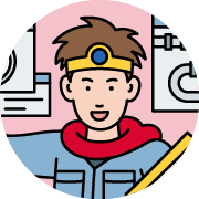 事業課ボードマンのイラスト