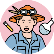 試験課検査員のイラスト