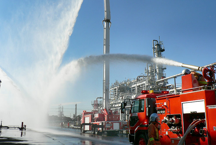 Comprehensive disaster prevention drill at Chiba Complex (September 2019)